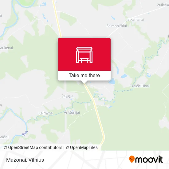 Карта Mažonai