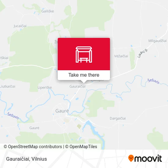 Карта Gauraičiai