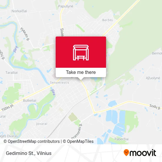 Gedimino St. map