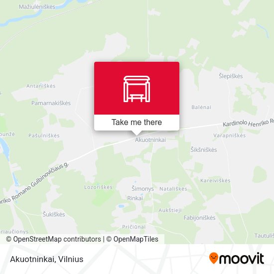 Карта Akuotninkai