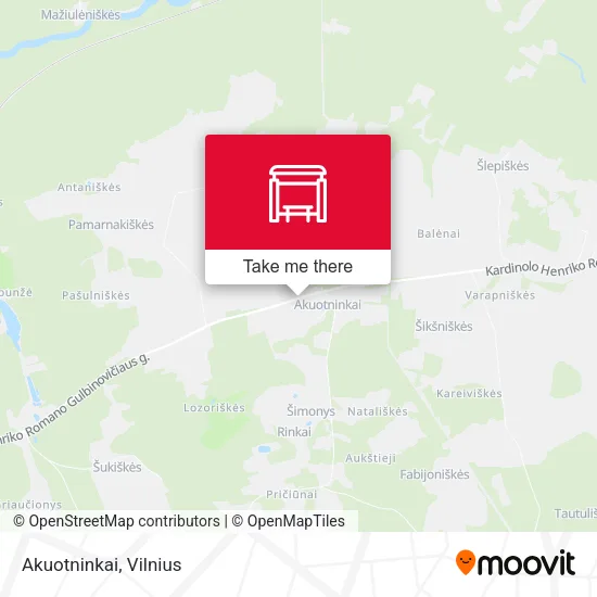 Карта Akuotninkai