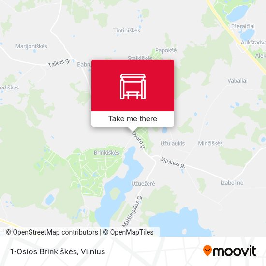 Карта 1-Osios Brinkiškės