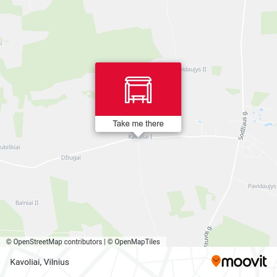 Карта Kavoliai