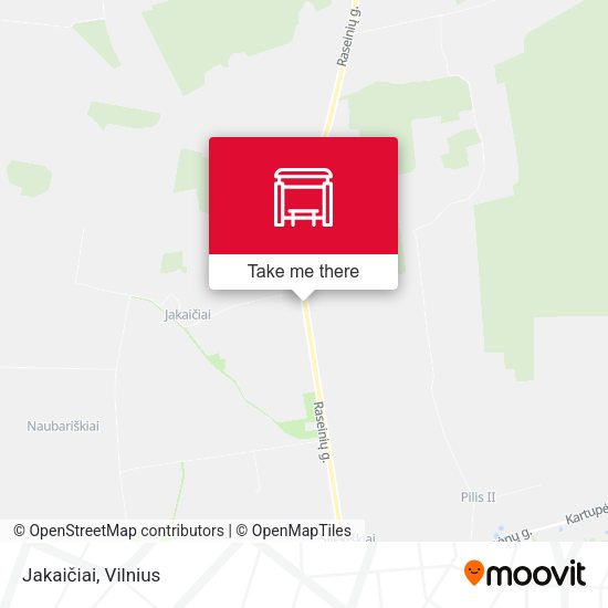 Карта Jakaičiai
