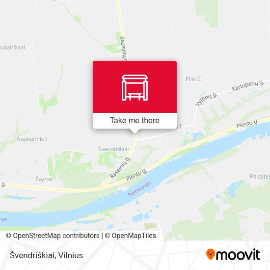 Карта Švendriškiai