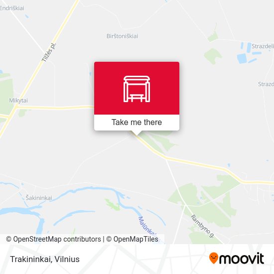 Карта Trakininkai