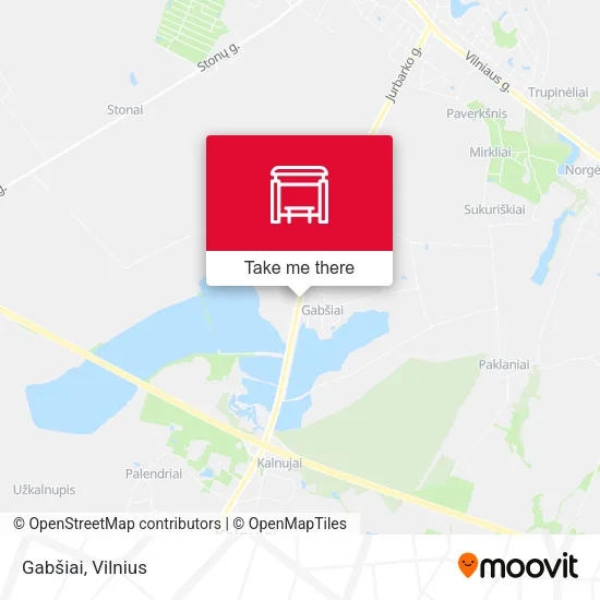 Карта Gabšiai