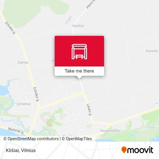Карта Klišiai