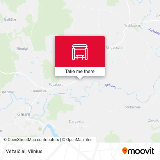 Карта Vėžaičiai