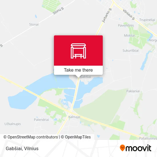 Карта Gabšiai