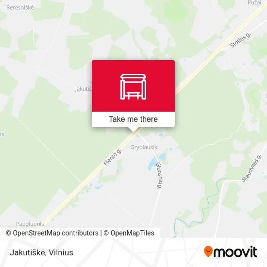 Карта Jakutiškė