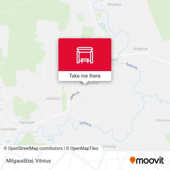 Карта Milgaudžiai