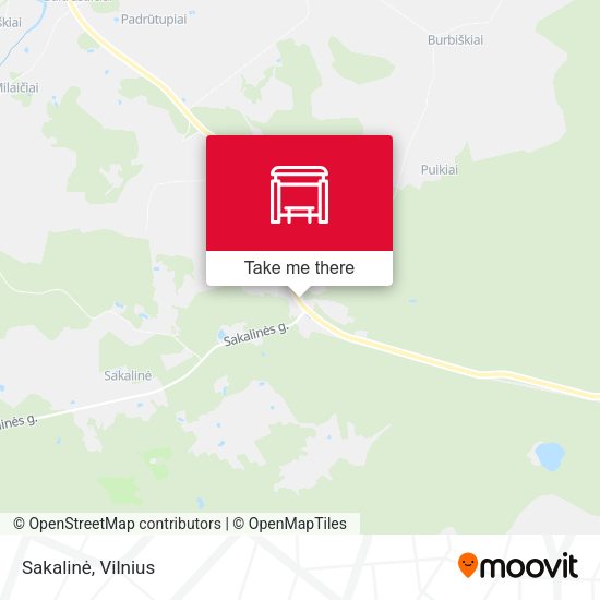 Карта Sakalinė