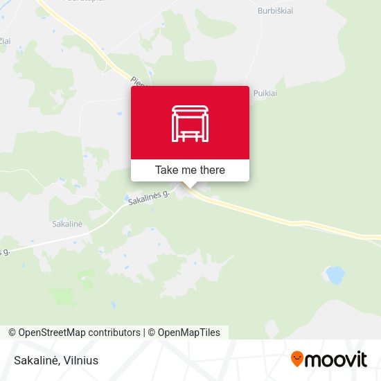 Карта Sakalinė
