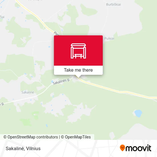 Карта Sakalinė
