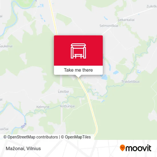 Карта Mažonai