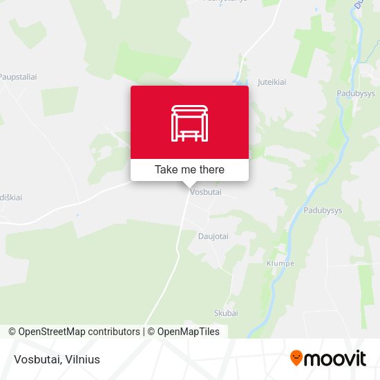 Карта Vosbutai