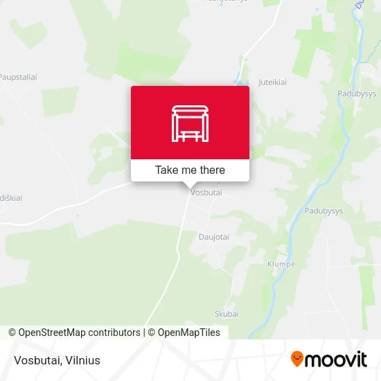 Карта Vosbutai