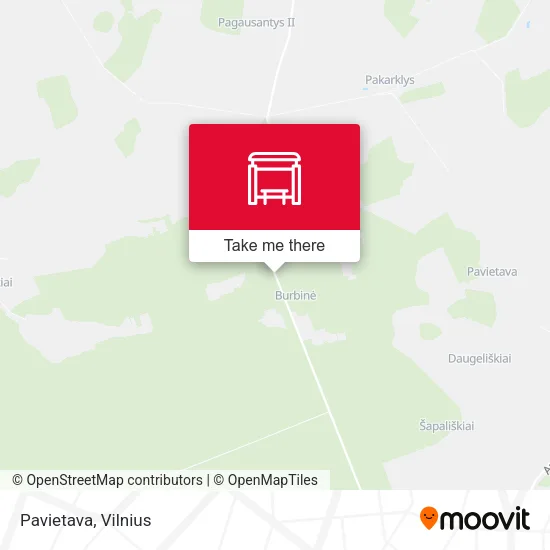 Карта Pavietava
