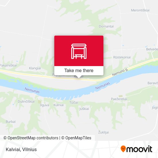 Карта Kalviai