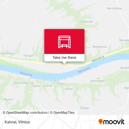 Карта Kalviai