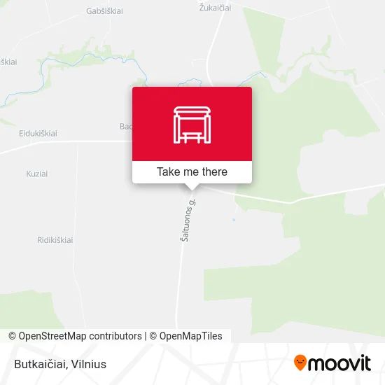Карта Butkaičiai