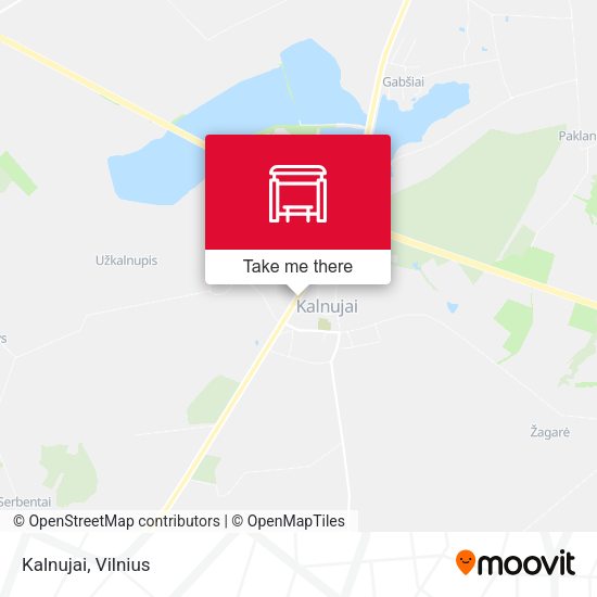 Карта Kalnujai