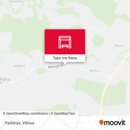 Карта Paišlinys