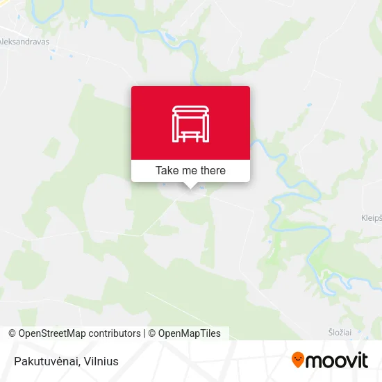 Карта Pakutuvėnai