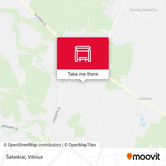 Карта Šateikiai