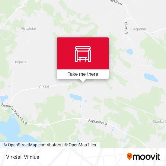 Карта Virkšai
