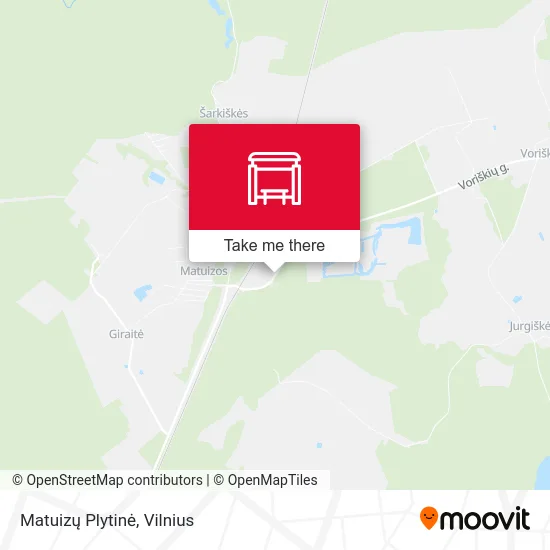 Карта Matuizų Plytinė