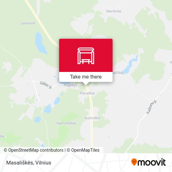 Карта Masališkės