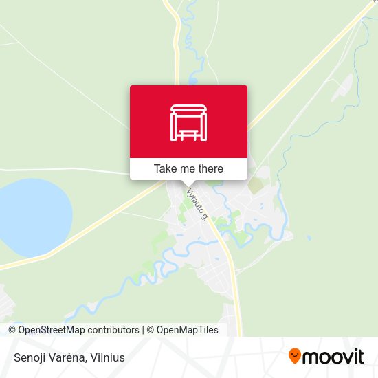 Карта Senoji Varėna