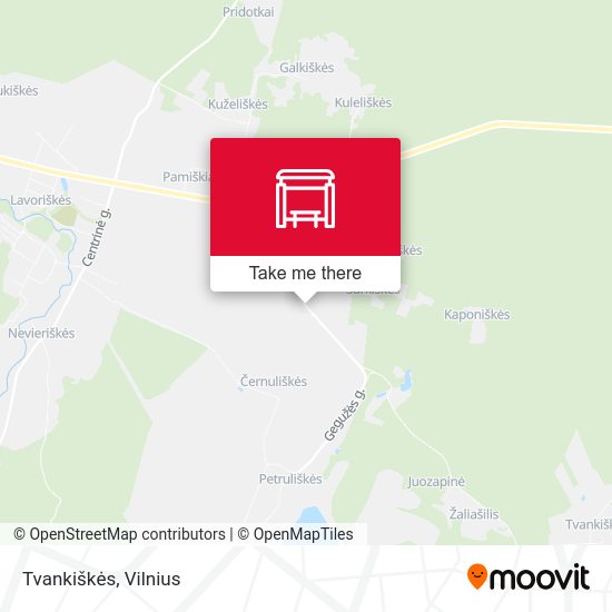 Карта Tvankiškės