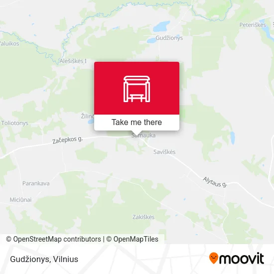 Карта Gudžionys