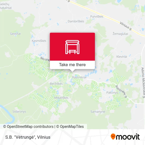 Карта S.B. "Vėtrungė"