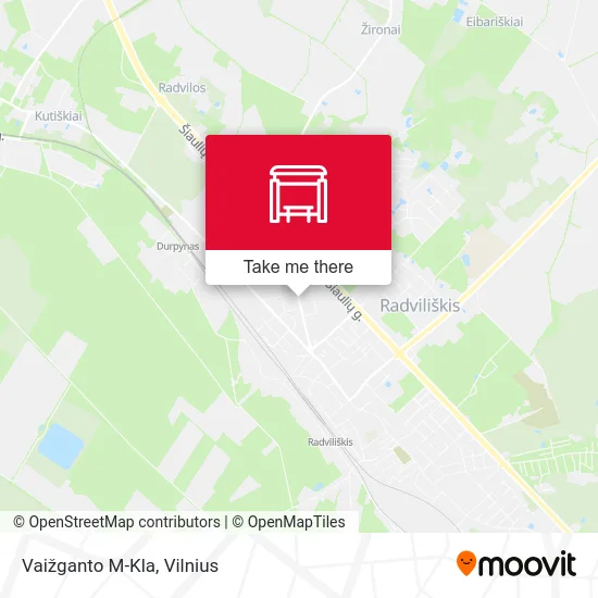 Vaižganto M-Kla map