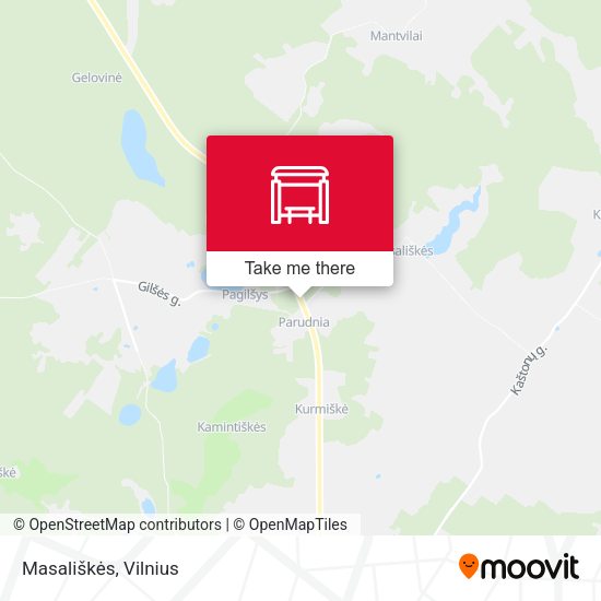 Карта Masališkės