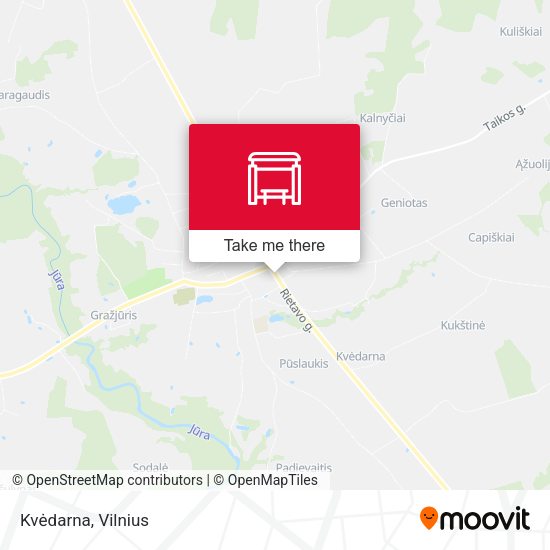 Карта Kvėdarna