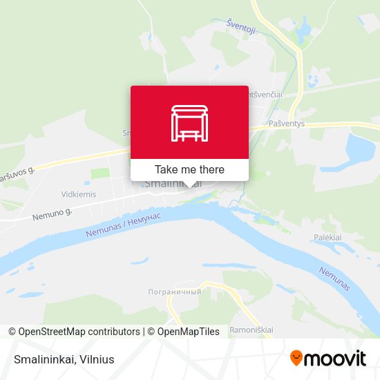 Карта Smalininkai