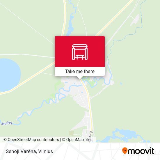 Карта Senoji Varėna