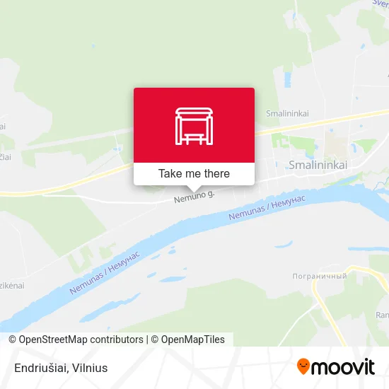 Карта Endriušiai
