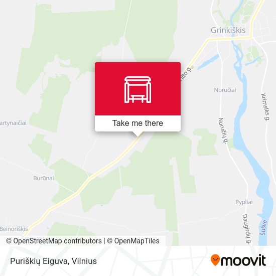 Карта Puriškių Eiguva