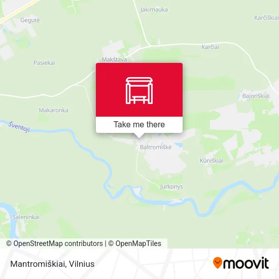 Карта Mantromiškiai