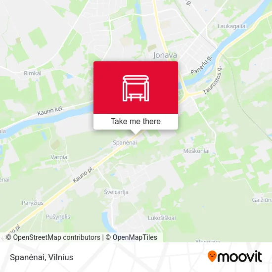 Карта Spanėnai