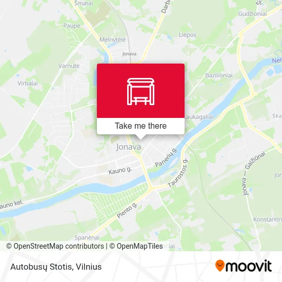 Карта Autobusų Stotis