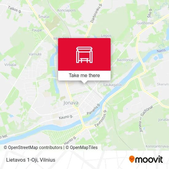 Карта Lietavos 1-Oji