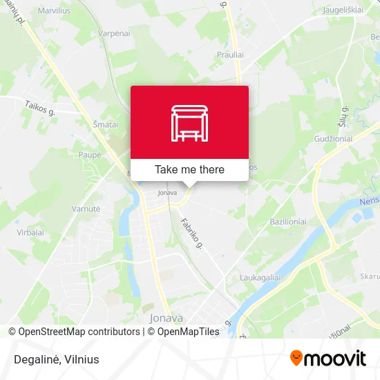 Карта Degalinė
