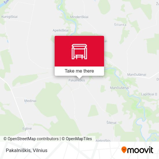 Карта Pakalniškis